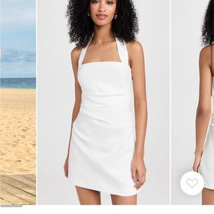 SIR Noemi White Halter Dress